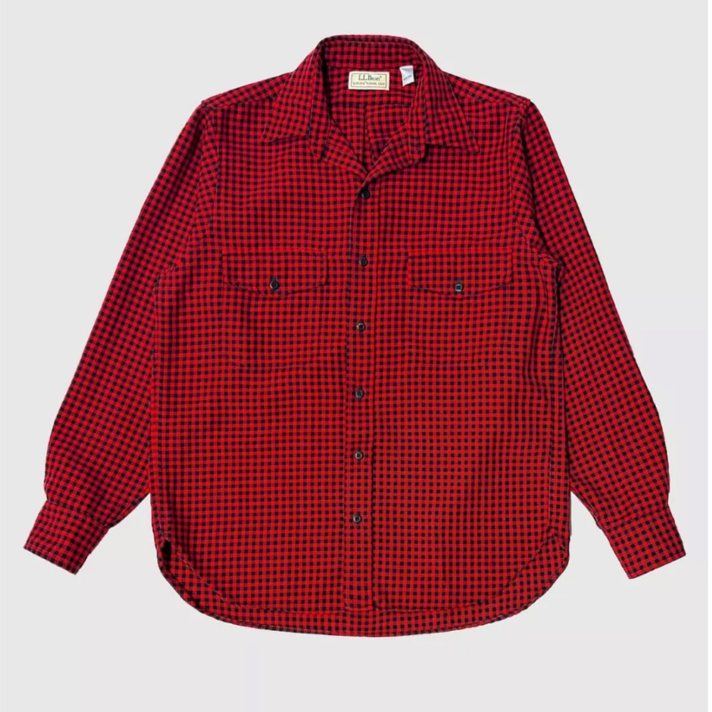 L.L.Bean Women’s Allagash Flannel Shirt – Size M – Red/Black Check LIKE NEW!